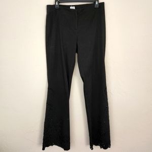 Vintage Cache beaded cut-out flare pants 8